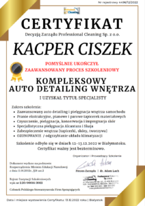 kompleksowy autodetailing awers